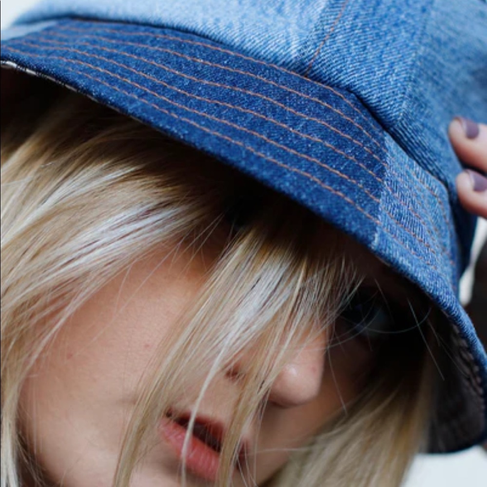 - love faustine denim bucket hat - Picture 3 of 8